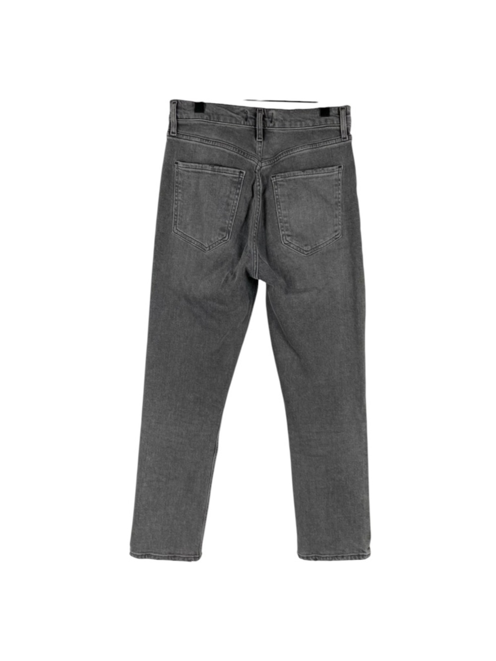 Agolde Riley Jeans Gray Button Fly Ankle Cropped High Rise Straight
Leg Sz 28 - Picture 5 of 7